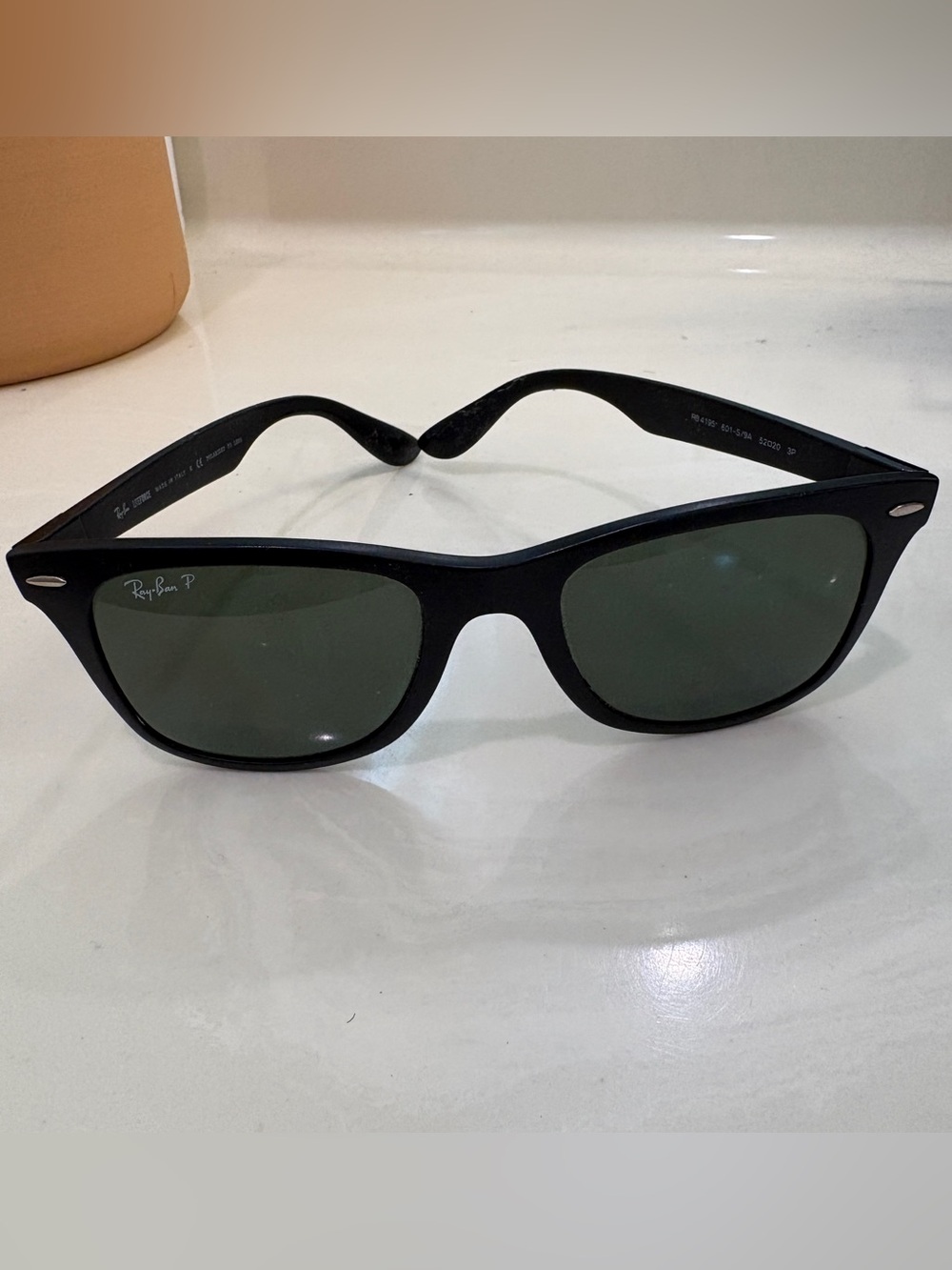 Ray-Ban Polarized LITEFORCE Limited Edition Black Wayfarers. Unisex.